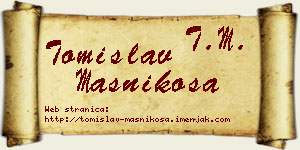 Tomislav Masnikosa vizit kartica
